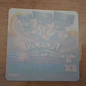 VERY RARE Ex TCG Sandstorm Pokemon Window Cling Promo Nintendo 2003